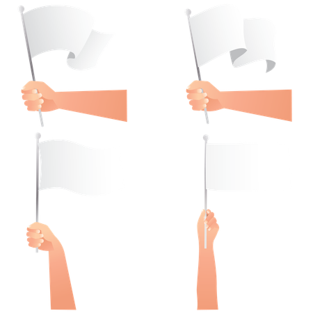 White flag  Illustration