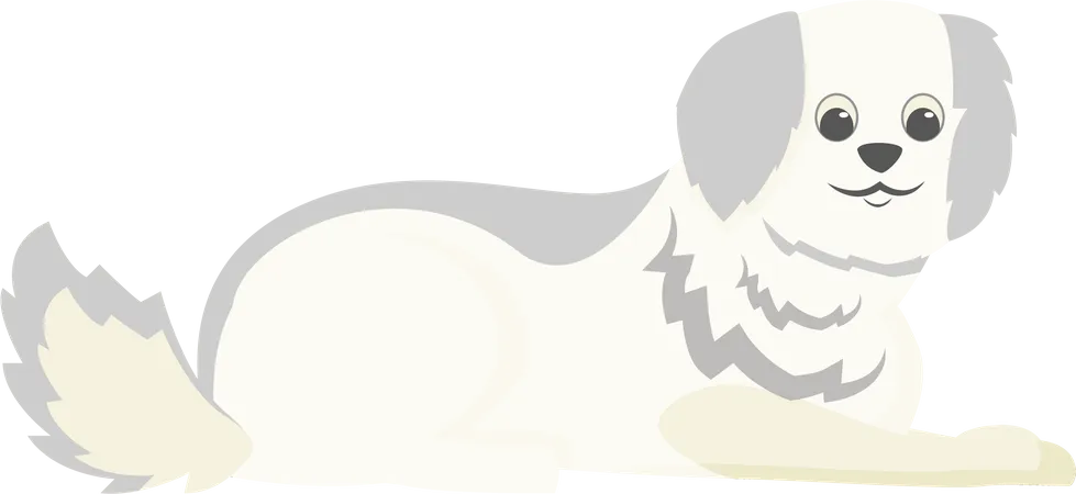 White terrier  Illustration
