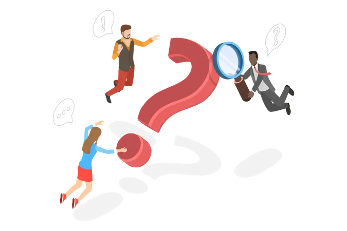 Why Question and FAQ Illustration