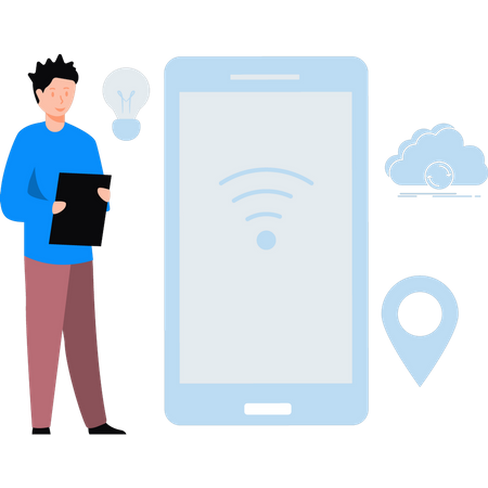 Wi-Fi connection Illustration