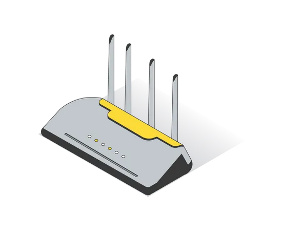 Wi Fi Router  Illustration