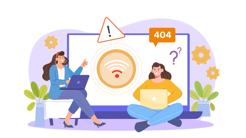 Wifi error  Illustration