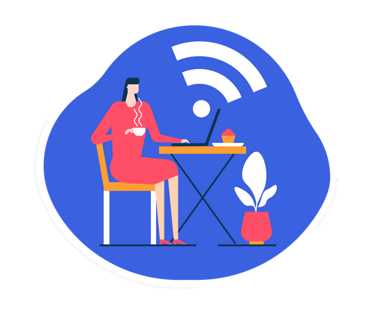 Wifi grátis  Ilustração