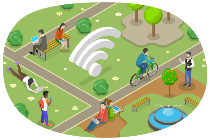 Wi-Fi gratis  Ilustración