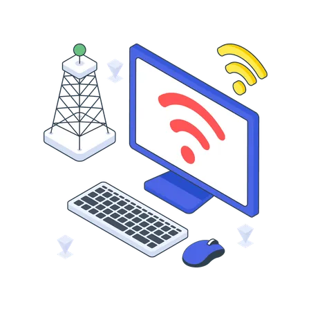 Wifi Hotspot  Illustration