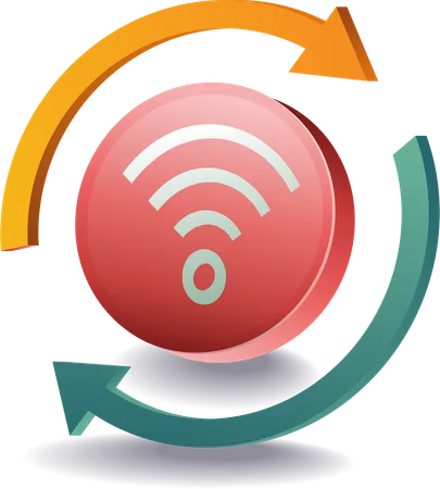 Wifi network rotation  Illustration