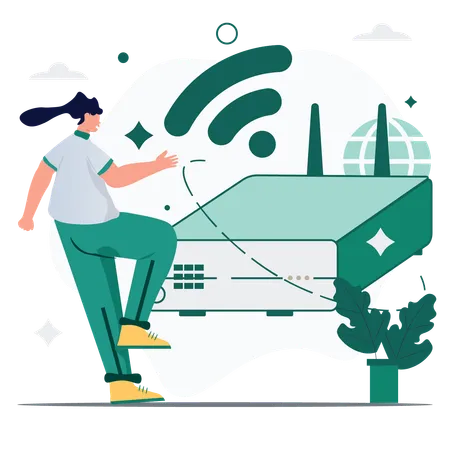 Wifi Router Configuration  Illustration