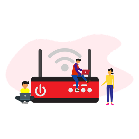 Wifi router  Illustration