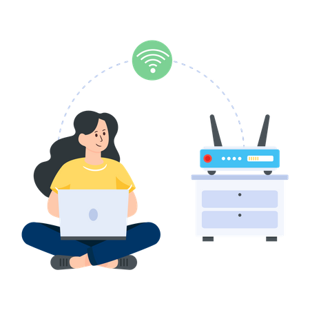 Wifi Router  Illustration