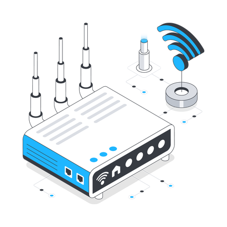 Wifi Router  Illustration