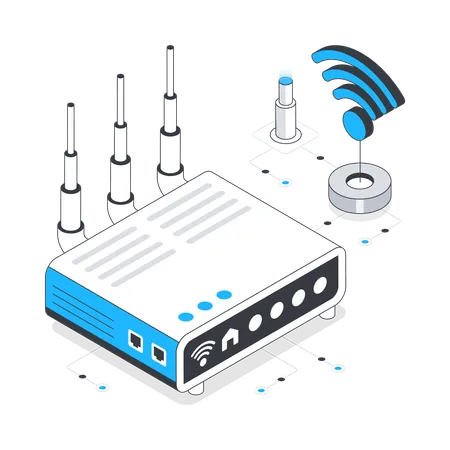 Wifi Router  Illustration