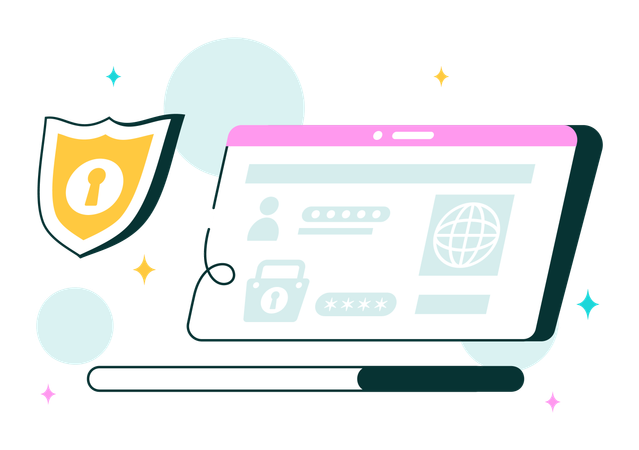 WiFi Security Wireless Technology  Illustration