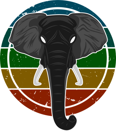 Wild Elephant  Illustration