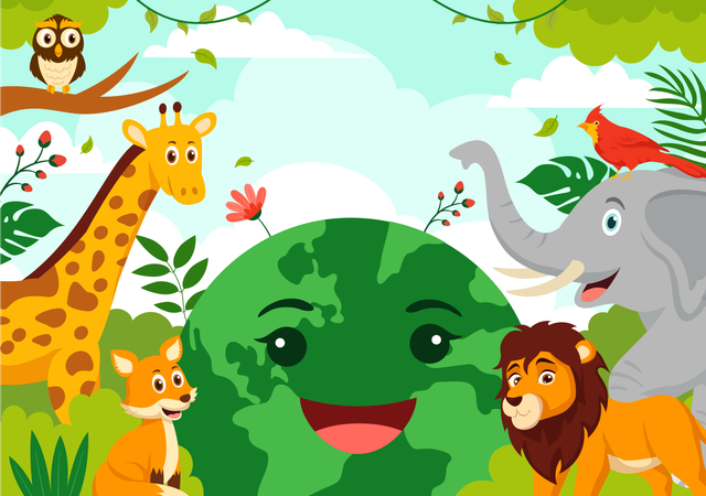 Wildlife Day  Illustration