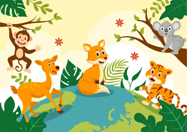 Wildlife Protection  Illustration