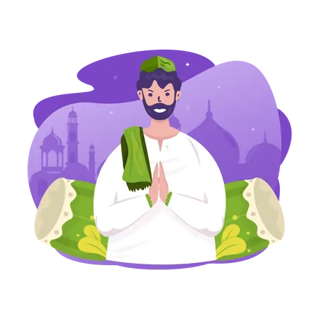 Willkommensgrüße zum Ramadan  Illustration