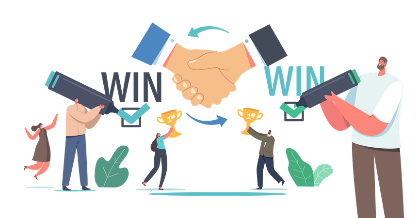 Win Win Strategy Solution  Illustration