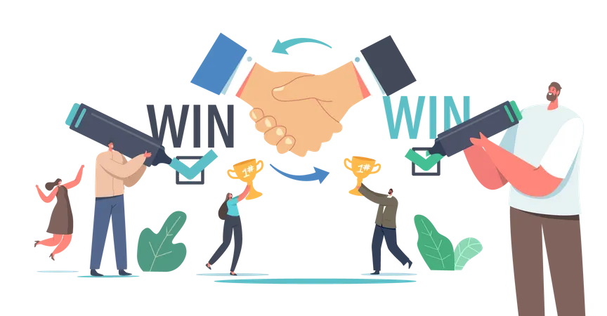 Win Win Strategy Solution Illustration