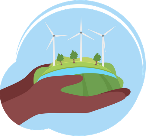 Wind Energy Illustration
