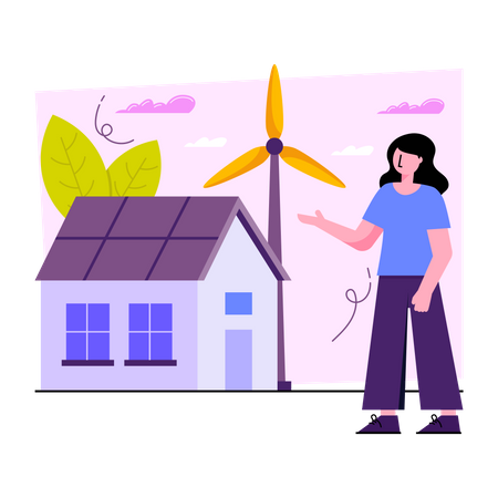 Wind Energy Illustration