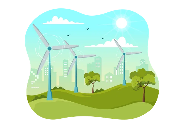 Wind Energy Facility  Illustration
