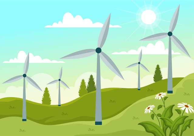 Wind Energy Facility  Illustration