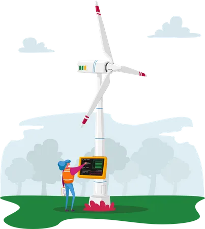 Wind energy  Illustration