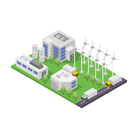 Wind Energy  Illustration