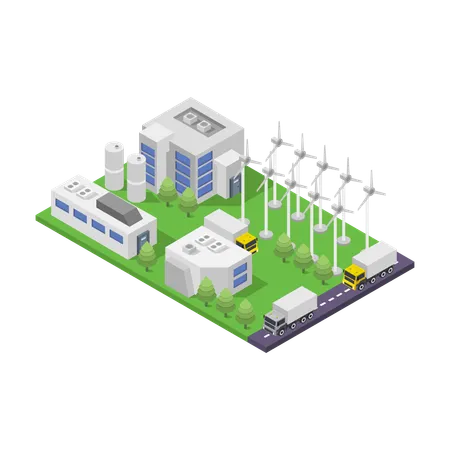 Wind Energy  Illustration