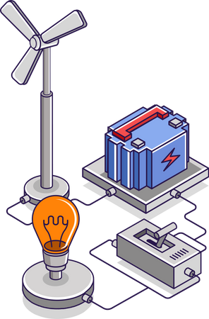 Wind Energy  Illustration