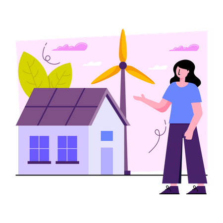 Wind Energy  Illustration