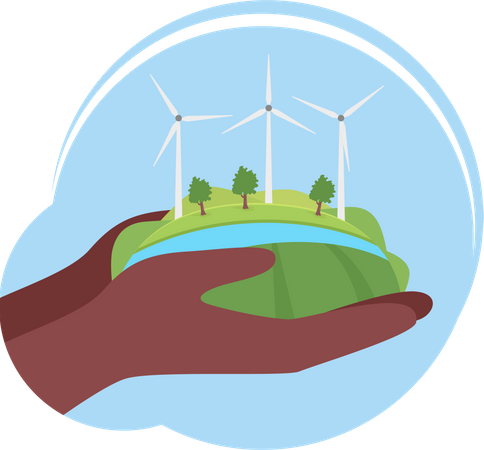 Wind Energy  Illustration