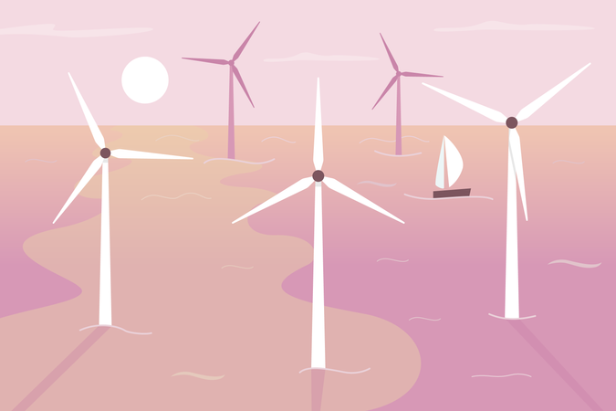 Wind farm  Illustration