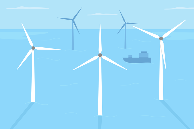 Wind farm  Illustration