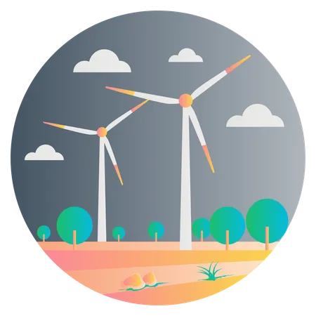 Wind Plant  Illustration