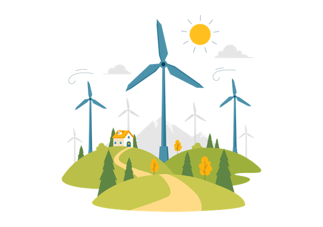 Wind power  Illustration