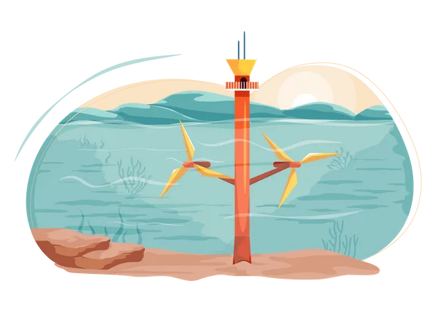 Wind turbine  Illustration