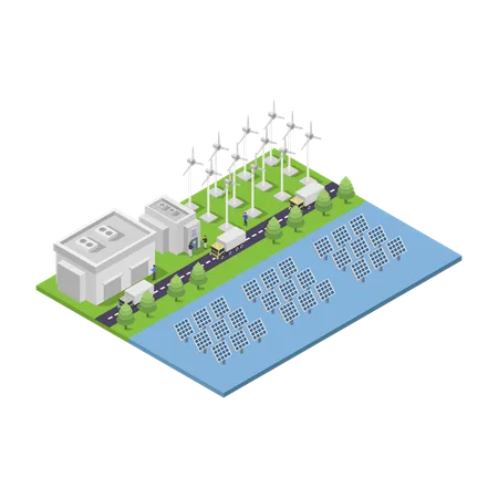 Windräder  Illustration