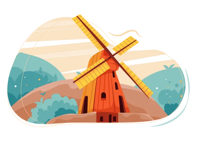 Windmill  Illustration