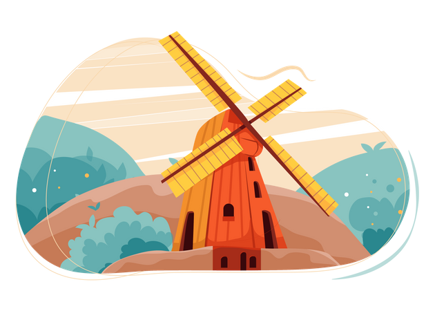 Windmill  Illustration