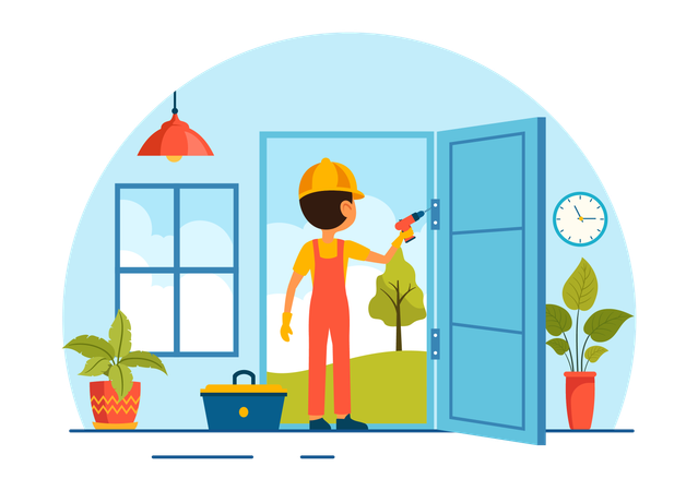 Window And Door Expert  Illustration