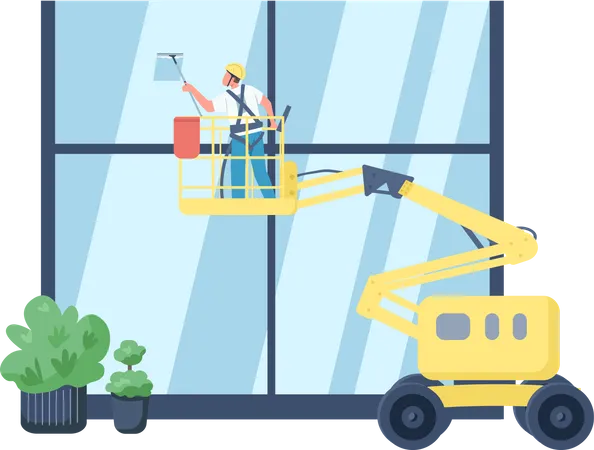 Window cleaner  Illustration