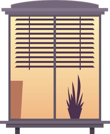 Window silhouettes Illustration