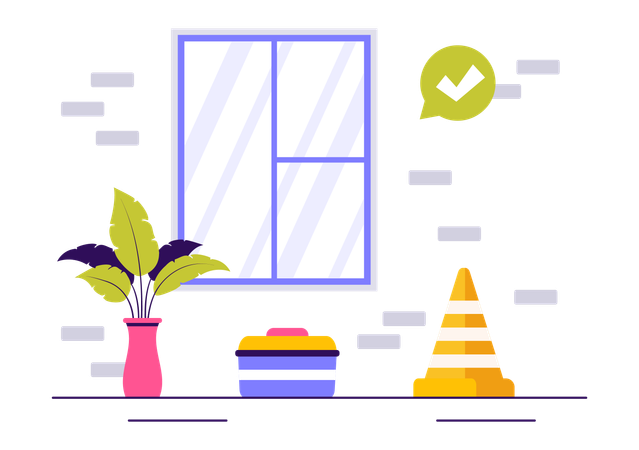 Windows and Doors Service  Illustration