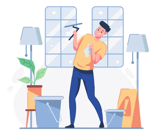 Windows Clean Service Illustration