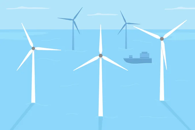 Windpark  Illustration