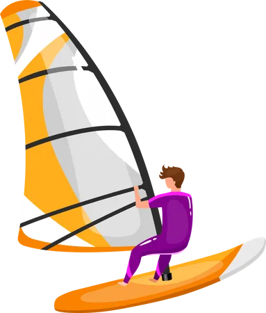 Windsurfen  Illustration