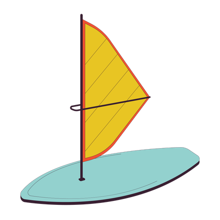 Windsurfing board  Illustration