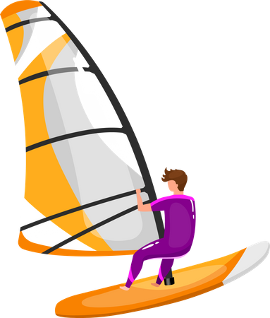 Windsurfing  Illustration