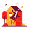 illustrations for windy